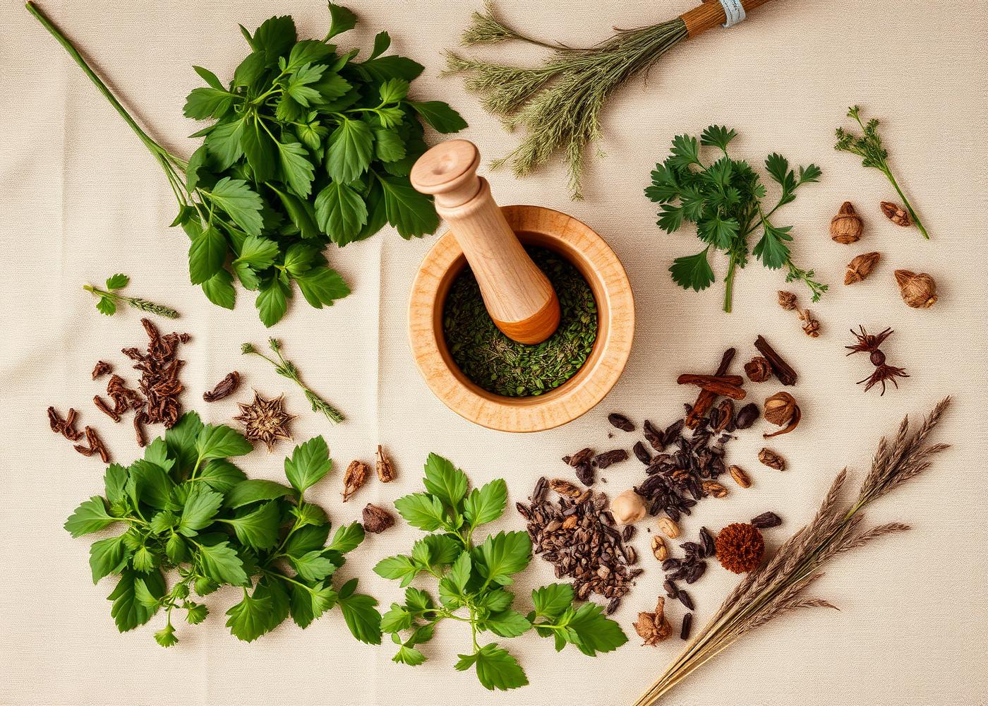 Assortment of herbs